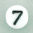 Czech Letter Beads (White) 7mm: Number 7 (50pcs)