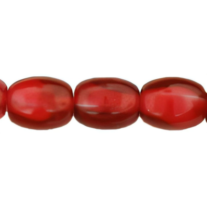 Czech Rice Beads 11 x 9mm Two Tone - Fuchsia (25pcs)