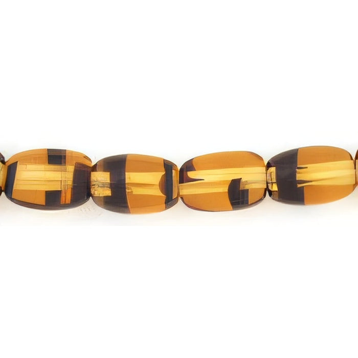 Czech Rice Beads 6 x 4mm Lt Tortoise (50pcs)