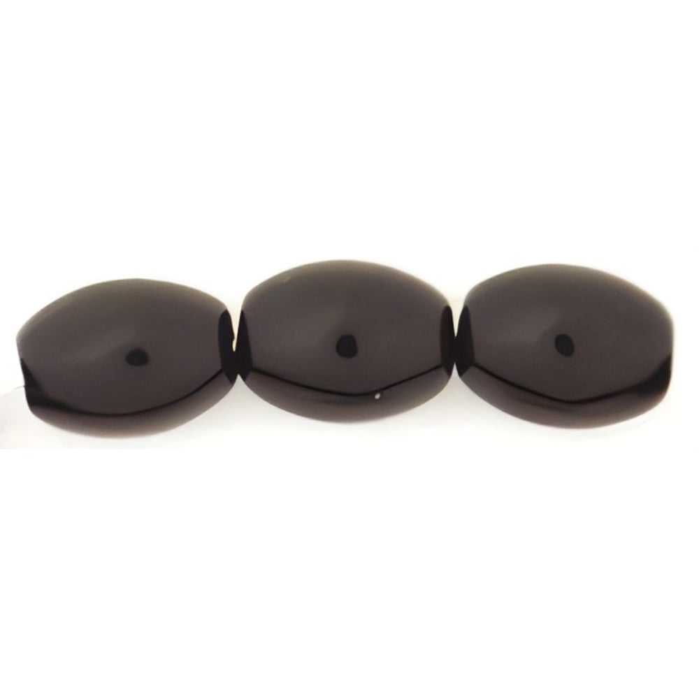 Czech Rice Beads 8 x 6mm Jet (25pcs)