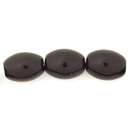 Czech Rice Beads 8 x 6mm Jet (25pcs)