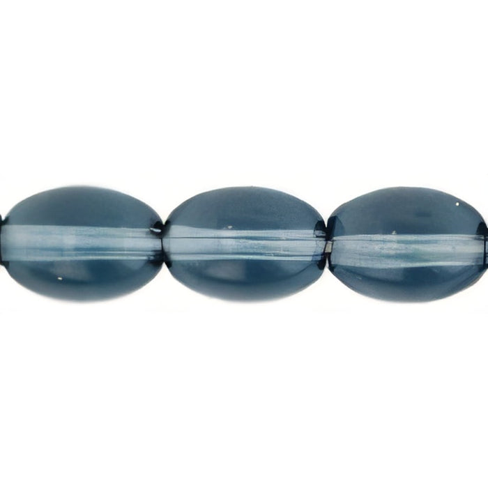 Czech Rice Beads 8 x 6mm Montana Blue (25pcs)