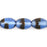 Czech Rice Beads 8 x 6mm Sapphire Tortise (25pcs)