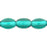 Czech Rice Beads 8 x 6mm Lt Teal (25pcs)