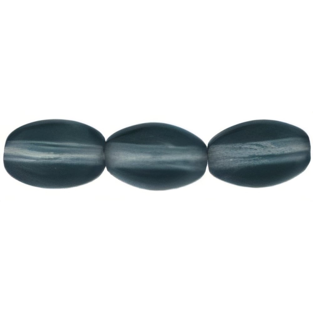 Czech Rice Beads 9/6mm Montana Blue (50pcs)