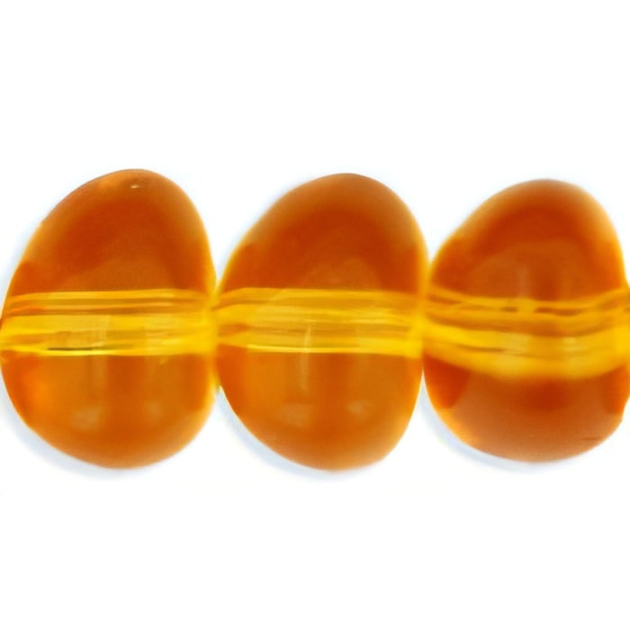 Czech Nuggets 8 x 6mm Topaz (25pcs)