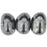 Czech Nuggets 8 x 6mm Hematite (25pcs)