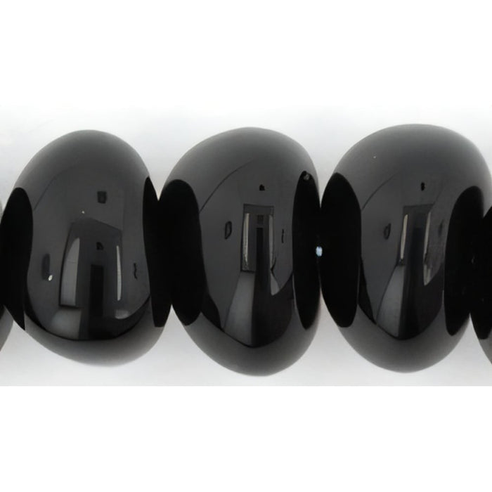 Czech Nuggets 8 x 6mm Jet (25pcs)