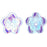 Czech Large Flat Flowers 16 x 4mm Alexandrite AB (25pcs)