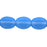 Czech Flattened Ovals 9/7mm Milky Sapphire (25pcs)
