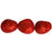 Czech Pearl Coat - Nugget 11 x 9mm Red Jasper (25pcs)
