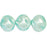 Czech Pearl Coat - Whirl Round 10mm: Pearl - Baby Blue (50pcs)