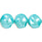Czech Pearl Coat - Whirl Round 10mm: Pearl - Aqua (50pcs)