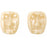 Czech Dramatic Face Masks 13 x 11mm Luster - Opaque Beige (25pcs)