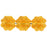 Czech Daisy Discs 9mm Med Topaz (25pcs)