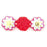 Czech Daisy Discs 9mm Siam Ruby AB (25pcs)
