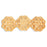 Czech Daisy Discs 12mm Luster - Transparent Champagne (25pcs)