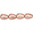 Czech Pearl Coat - Vertical Drops 6 x 4mm: Pearl - Pink Rose (75pcs)
