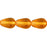 Czech Tear Drops - Vertical Hole 9 x 6mm Med Topaz (25pcs)