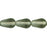 Czech Tear Drops - Vertical Hole 9 x 6mm Black Diamond (25pcs)