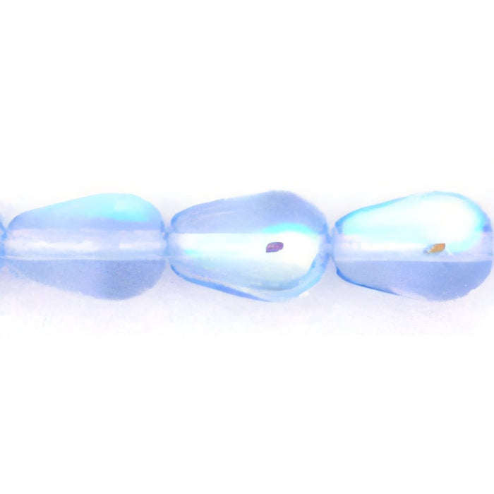 Czech Tear Drops - Vertical Hole 9 x 6mm Lt Sapphire AB (25pcs)