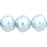 Czech Pearl Coat - Snail Shells 9 x 8mm Pearl - Baby Blue (75pcs)