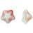 Czech Trumpet Flower 13 x 8mm Pistachio/Raspberry Swirl (25pcs)
