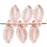 Czech Leaves 13 x 6mm Rosaline (25pcs)