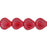 Czech Shells 9 x 9mm Luster - Ruby (25pcs)