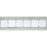Czech Small Flat Squares 6mm Opaque White (50pcs)