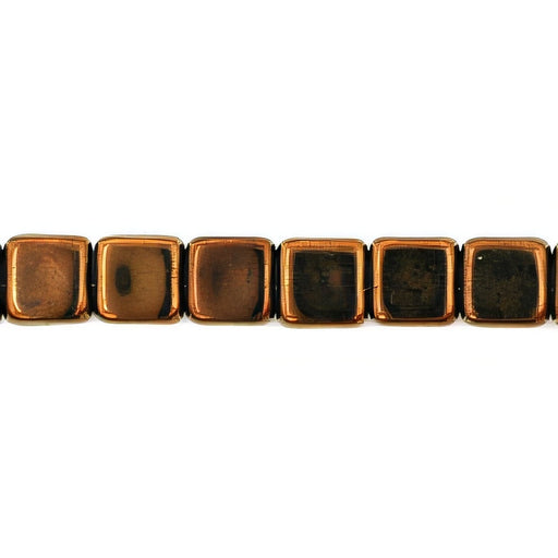 Czech Small Flat Squares 6mm Dk Bronze (50pcs)