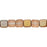 Czech Small Flat Squares 6mm Matte - Apollo - Gold (50pcs)