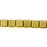 Czech Small Flat Squares 6mm Matte - Metallic Aztec Gold (50pcs)