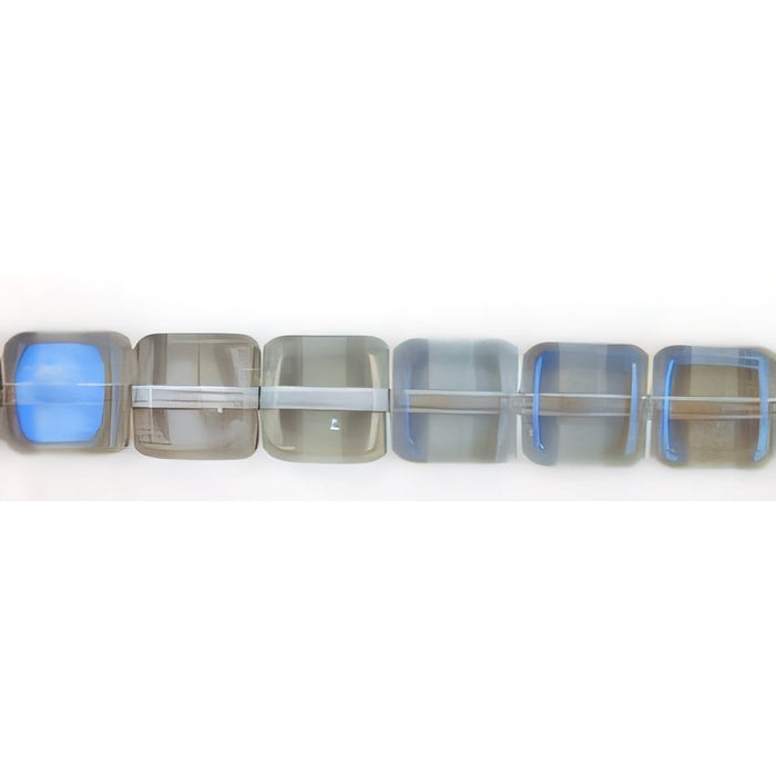 Czech Small Flat Squares 6mm Twilight - Alexandrite (50pcs)