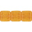Czech Flat Squares 9mm Topaz (25pcs)