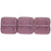 Czech Flat Squares 9mm Med Amethyst (25pcs)