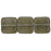 Czech Flat Squares 9mm Black Diamond (25pcs)