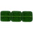Czech Flat Squares 9mm Dk Olive (25pcs)