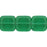 Czech Flat Squares 9mm Prairie Green (25pcs)