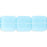 Czech Flat Squares 9mm Milky Aquamarine (25pcs)