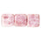 Czech Flat Squares 9mm Luster - Opaque Topaz/Pink (25pcs)