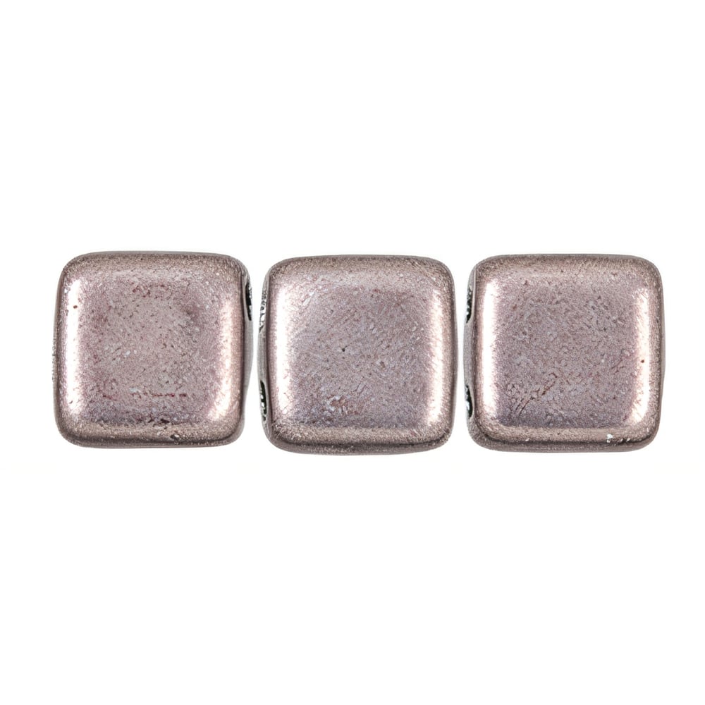 Czech CzechMates Tile Bead 6mm ColorTrends: Saturated Metallic Almost Mauve (50pcs)