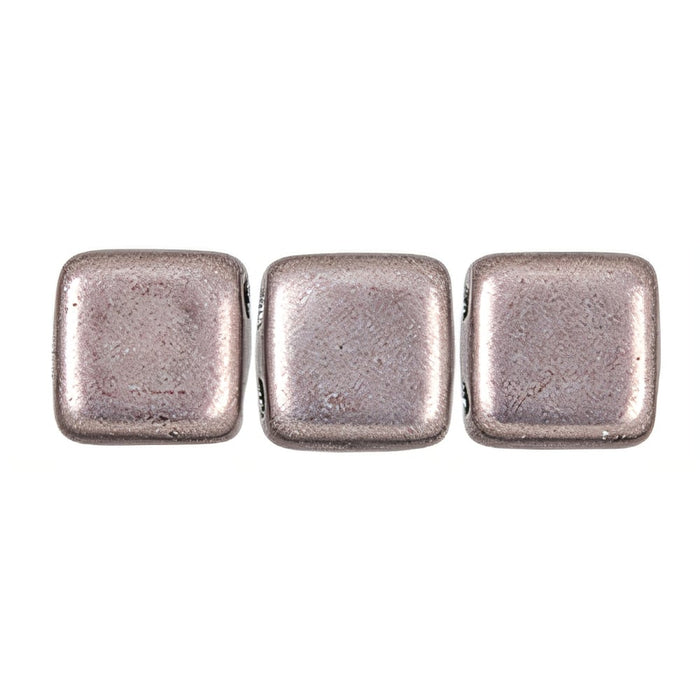 Czech CzechMates Tile Bead 6mm ColorTrends: Saturated Metallic Almost Mauve (50pcs)