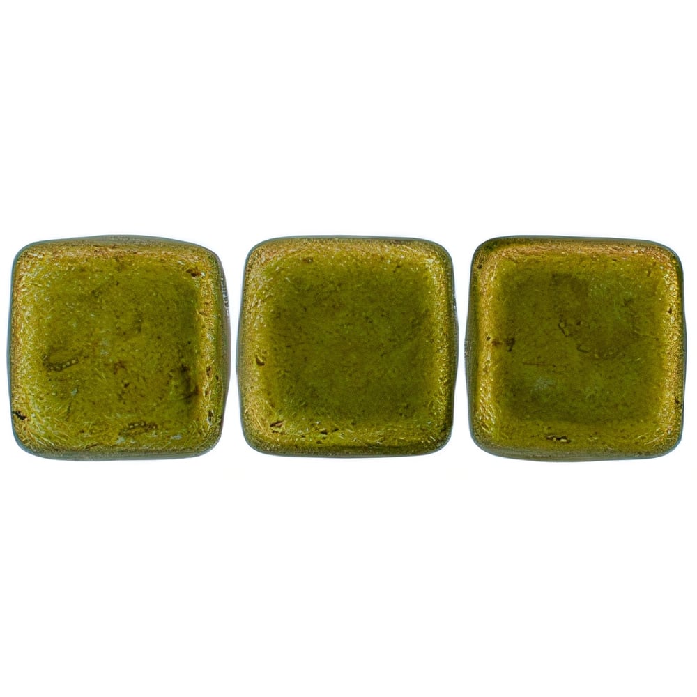 Czech CzechMates Tile Bead 6mm ColorTrends: Saturated Metallic Meadowlark (50pcs)