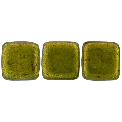 Czech CzechMates Tile Bead 6mm ColorTrends: Saturated Metallic Meadowlark (50pcs)