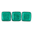 Czech CzechMates Tile Bead 6mm ColorTrends: Saturated Metallic Arcadia (50pcs)