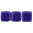 Czech CzechMates Tile Bead 6mm ColorTrends: Saturated Metallic Super Violet (50pcs)