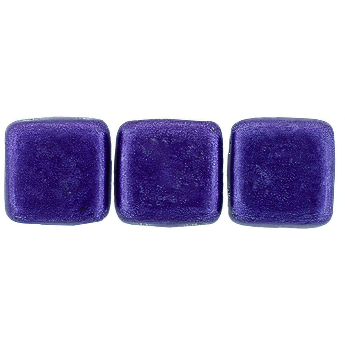 Czech CzechMates Tile Bead 6mm ColorTrends: Saturated Metallic Super Violet (50pcs)