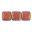 Czech CzechMates Tile Bead 6mm ColorTrends: Saturated Metallic Blooming Dahlia (50pcs)