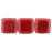 Czech CzechMates Tile Bead 6mm ColorTrends: Saturated Metallic Cherry Tomato (50pcs)